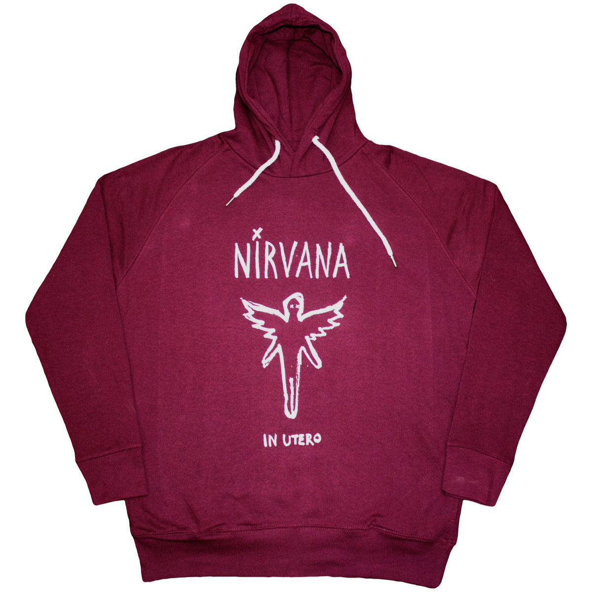 NIRVANA - IN UTERO OUTLINE - Pullover Hoodie Red