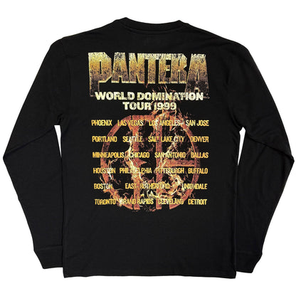 PANTERA - WORLD DOMINATION TOUR - Long Sleeve T-Shirt Black