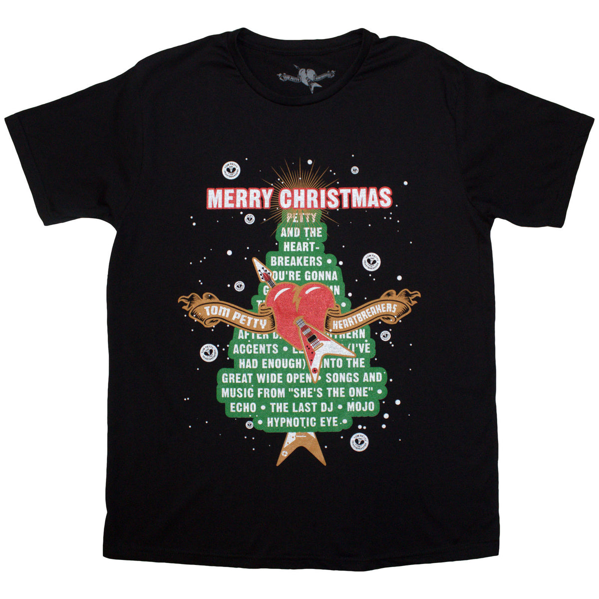 TOM PETTY & THE HEARTBREAKERS - MERRY CHRISTMAS - T-Shirt Black