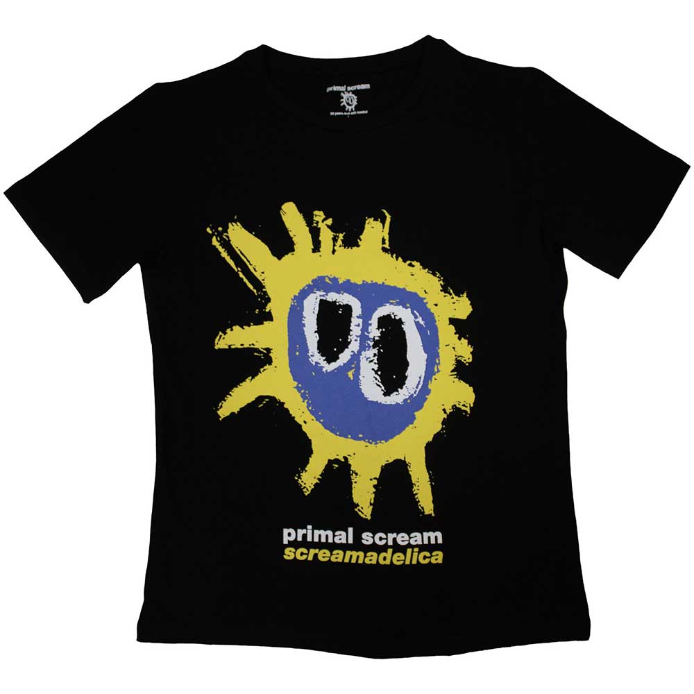 PRIMAL SCREAM - SCREAMADELICA - Ladies T-Shirt Black