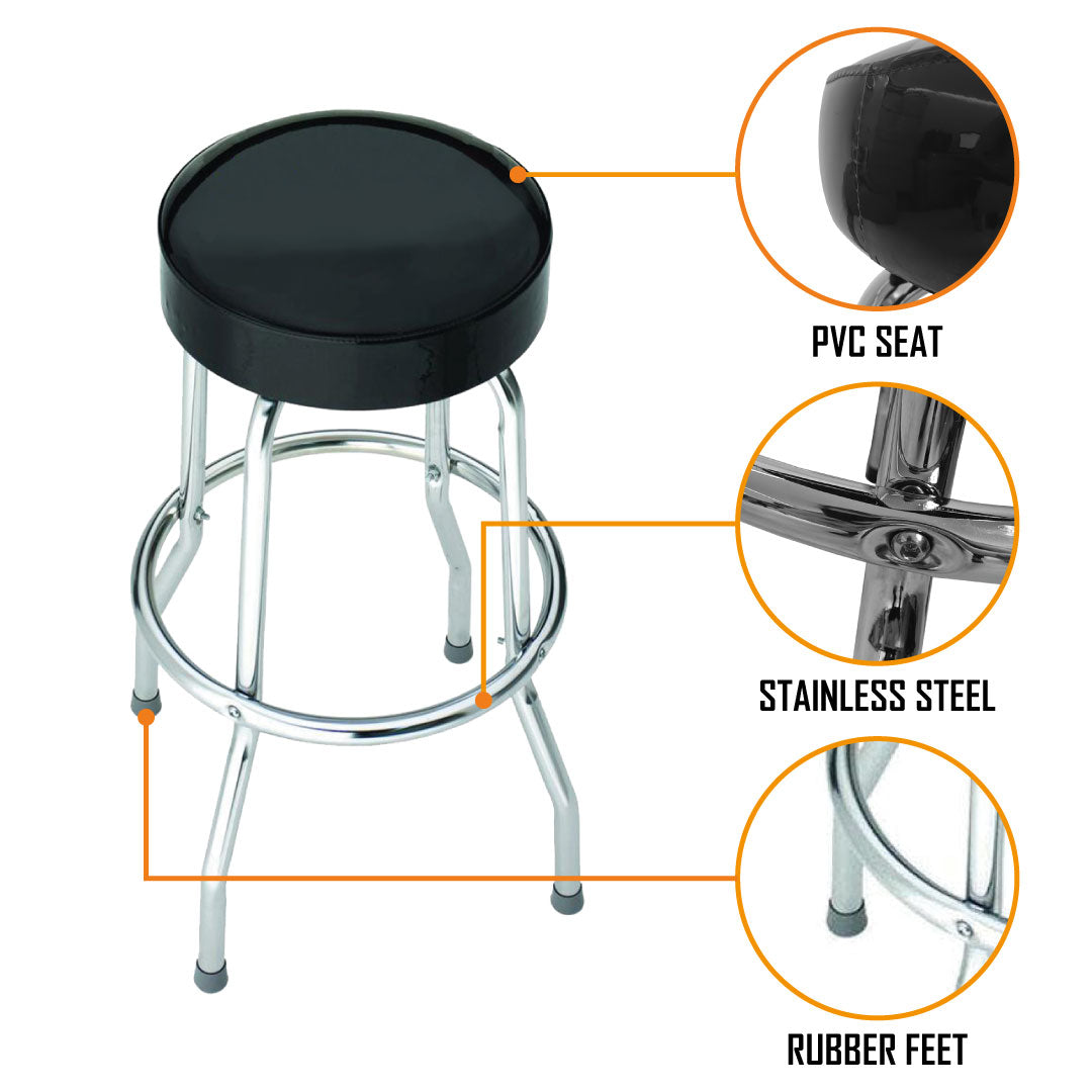 Rocksax Grateful Dead Bar Stool - Logo