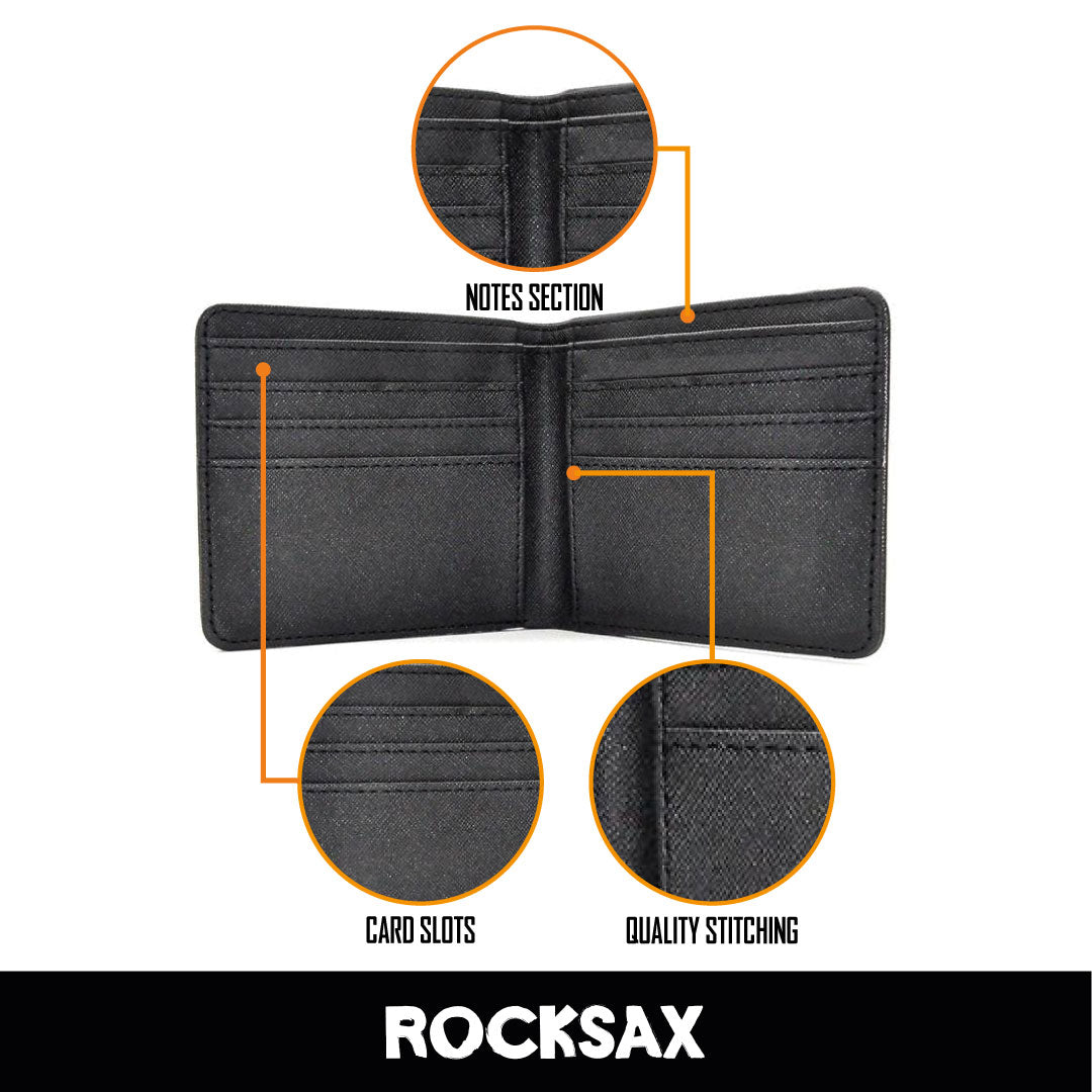 Rocksax David Bowie Wallet - Lightning Black