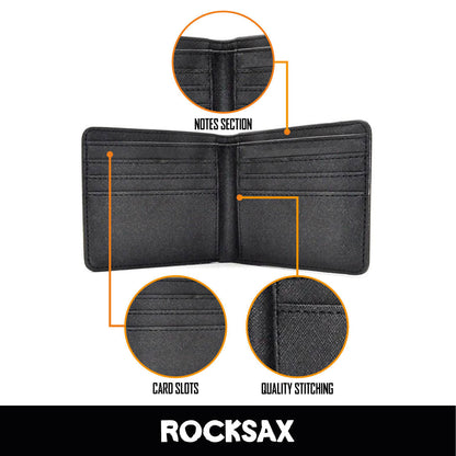 Rocksax David Bowie Wallet - Lightning Black