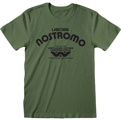 ALIEN - RETRO NOSTROMO - T-Shirt Olive