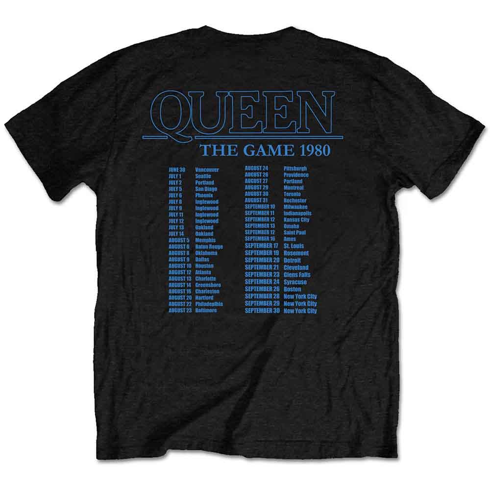 QUEEN - THE GAME TOUR - T-Shirt Black