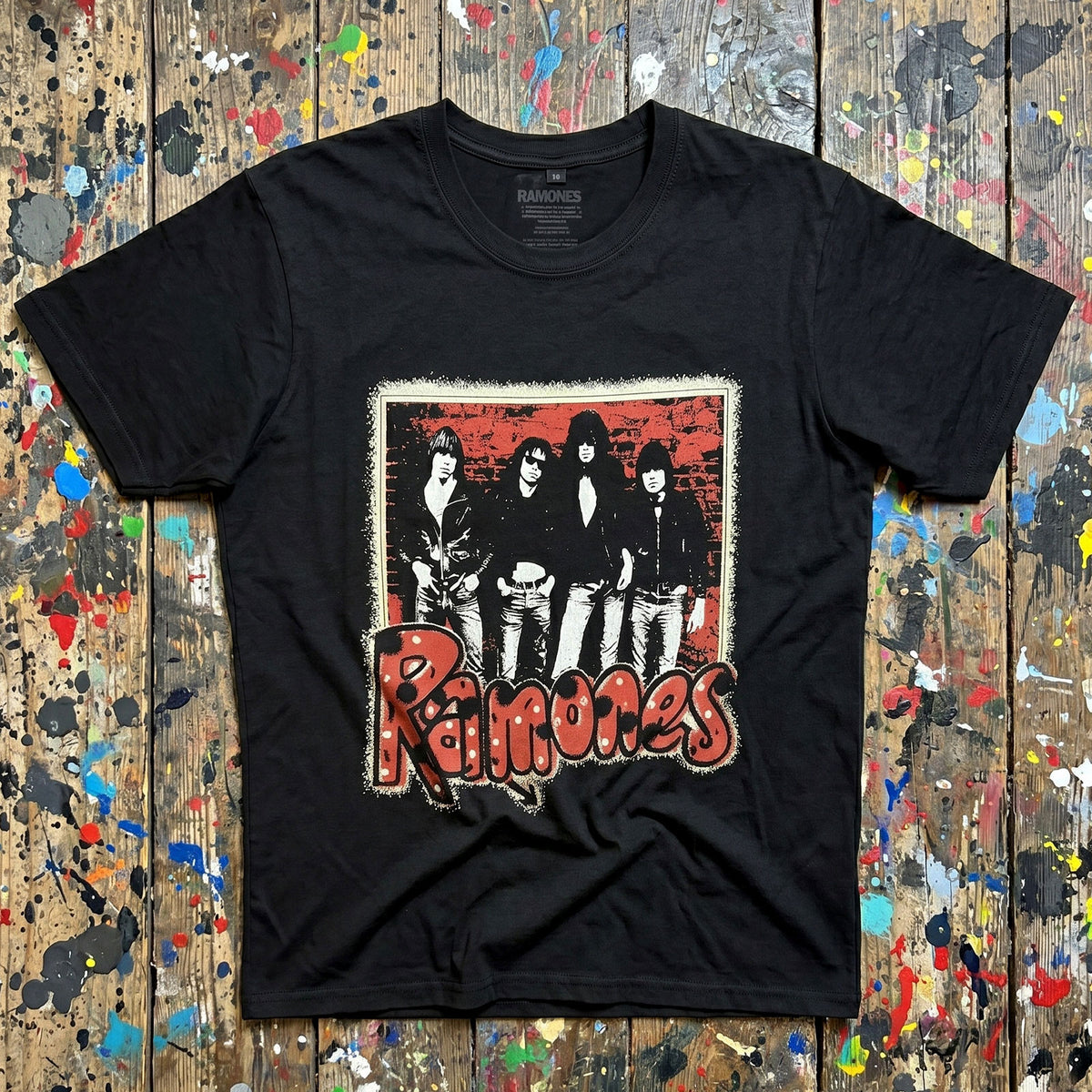 RAMONES - GRAFFITI - Carbon T-Shirt Black