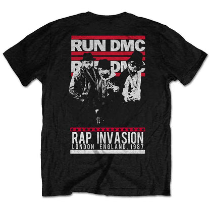 RUN DMC - RAP INVASION - T-Shirt Black