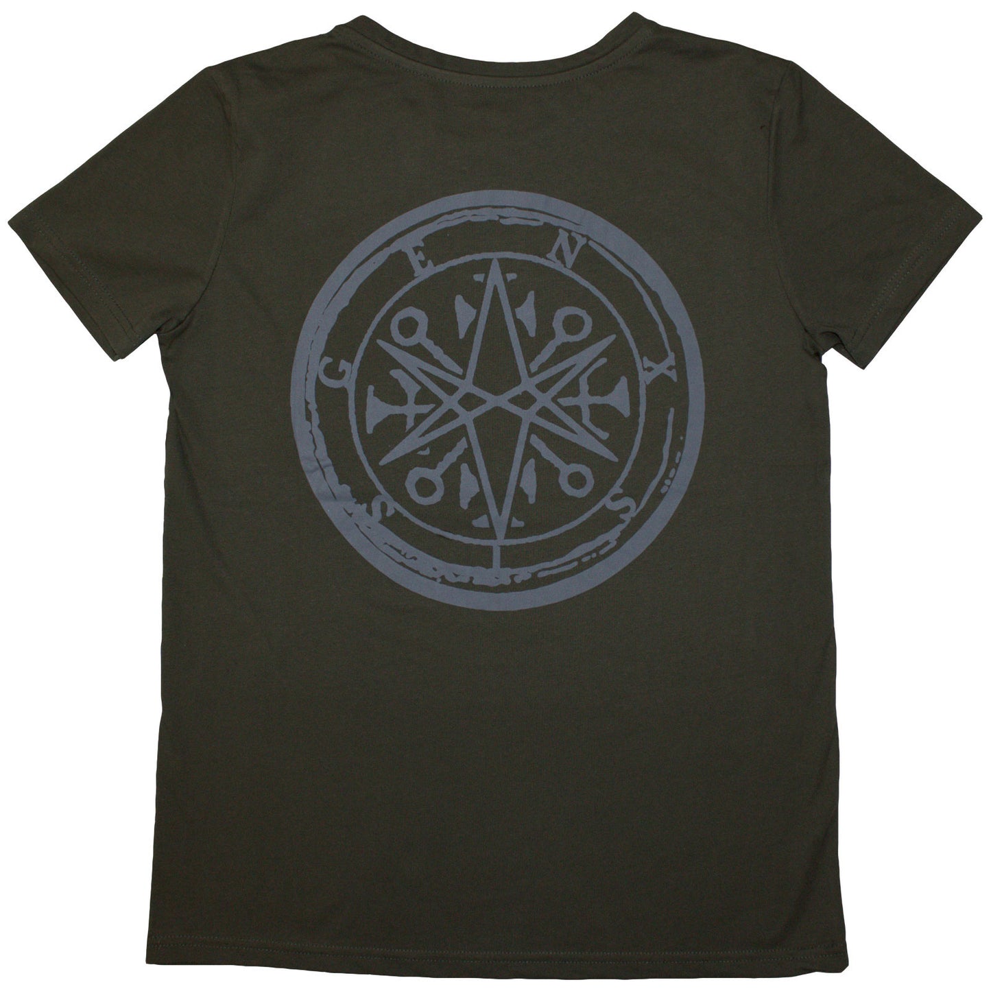 BRING ME THE HORIZON - METAL LOGO GENXSIS - Ladies T-Shirt Green (Back Print)