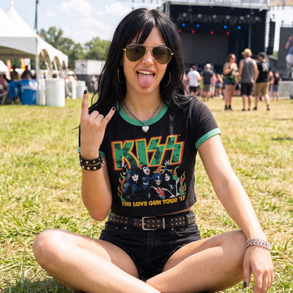 KISS - ST PADDY'S - Crop Top Black