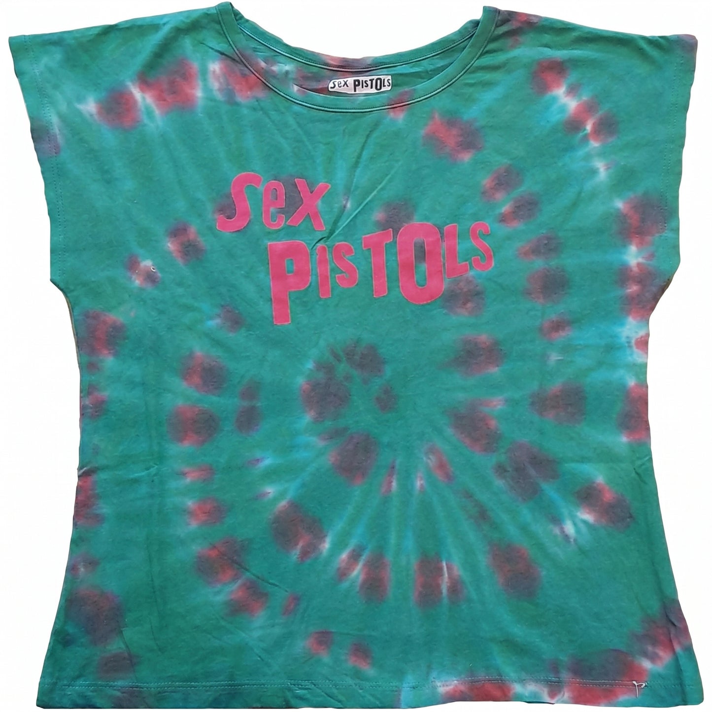 THE SEX PISTOLS - LOGO - Crop Top Green (Wash Collection)