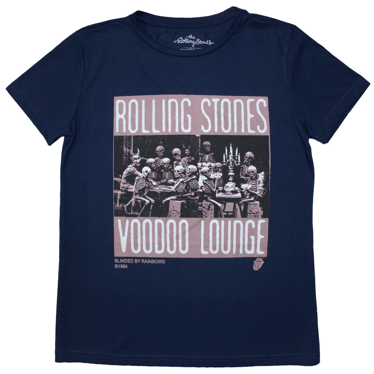 THE ROLLING STONES - VOODOO SKULLS - Ladies T-Shirt Blue