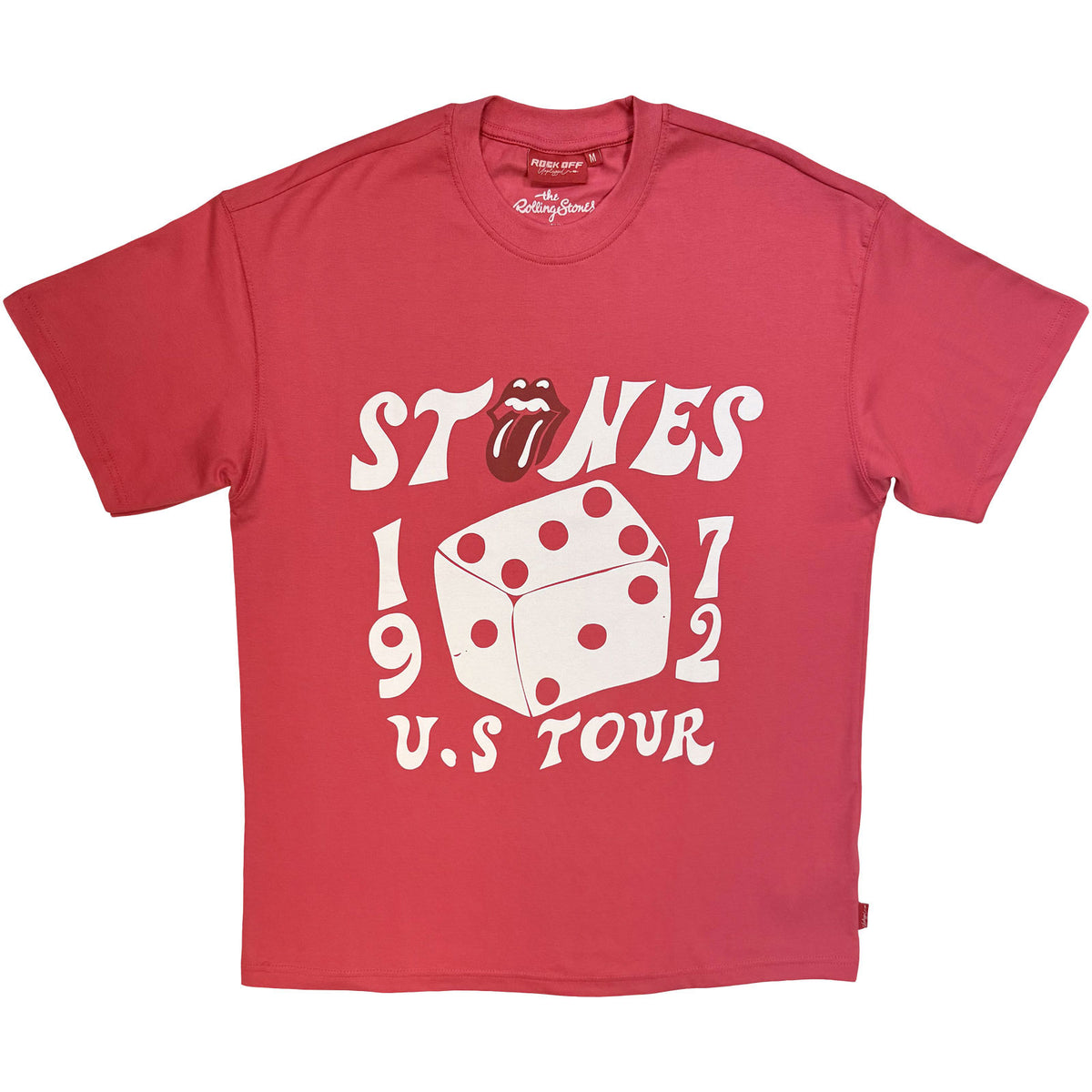THE ROLLING STONES - DICE TOUR '72 - Ladies T-Shirt Pink