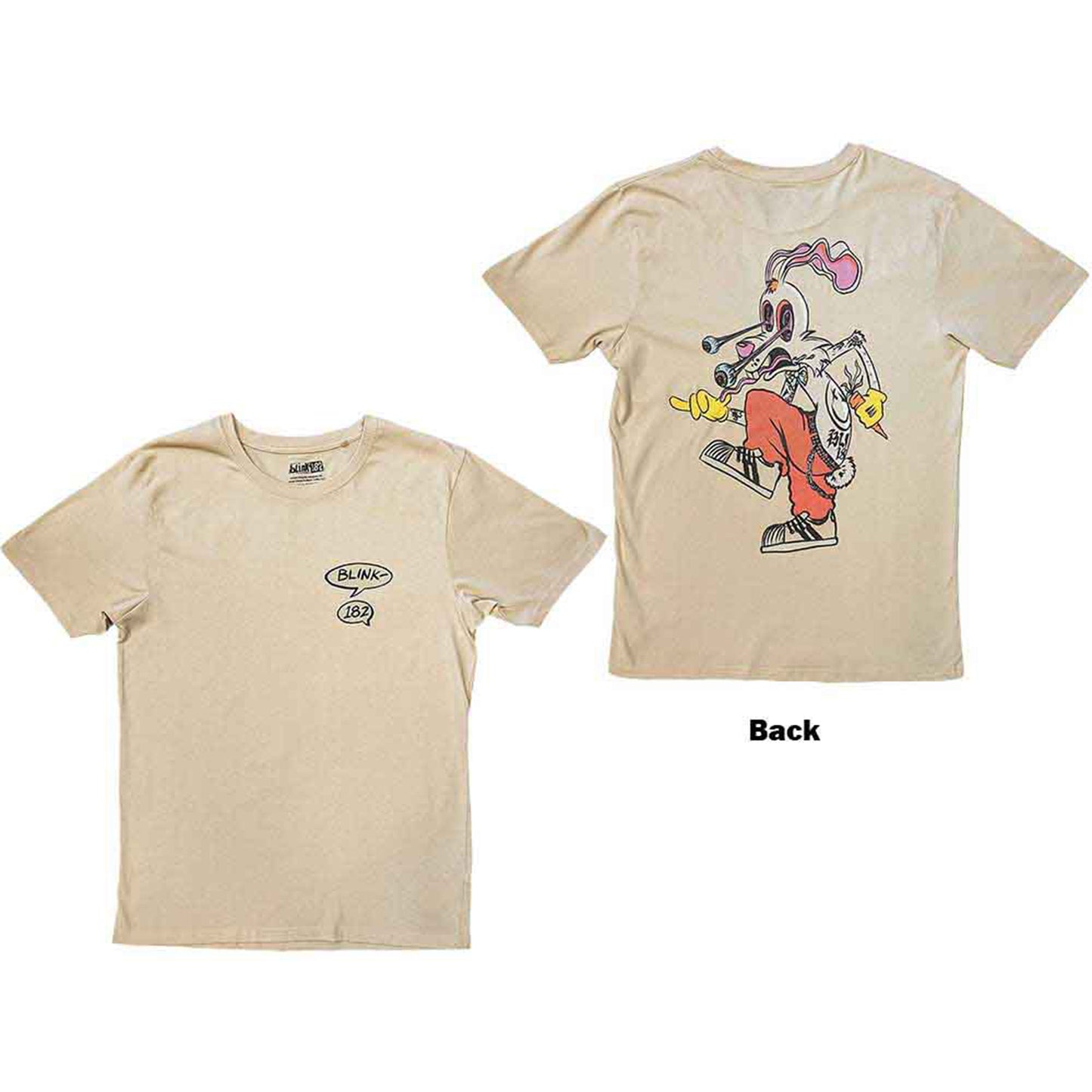 BLINK-182 - ROGER RABBIT - T-Shirt Neutral (Back Print)