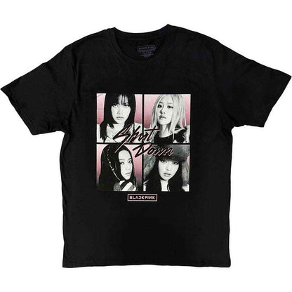 BLACKPINK - SHUT DOWN PHOTO GRID - T-Shirt Black