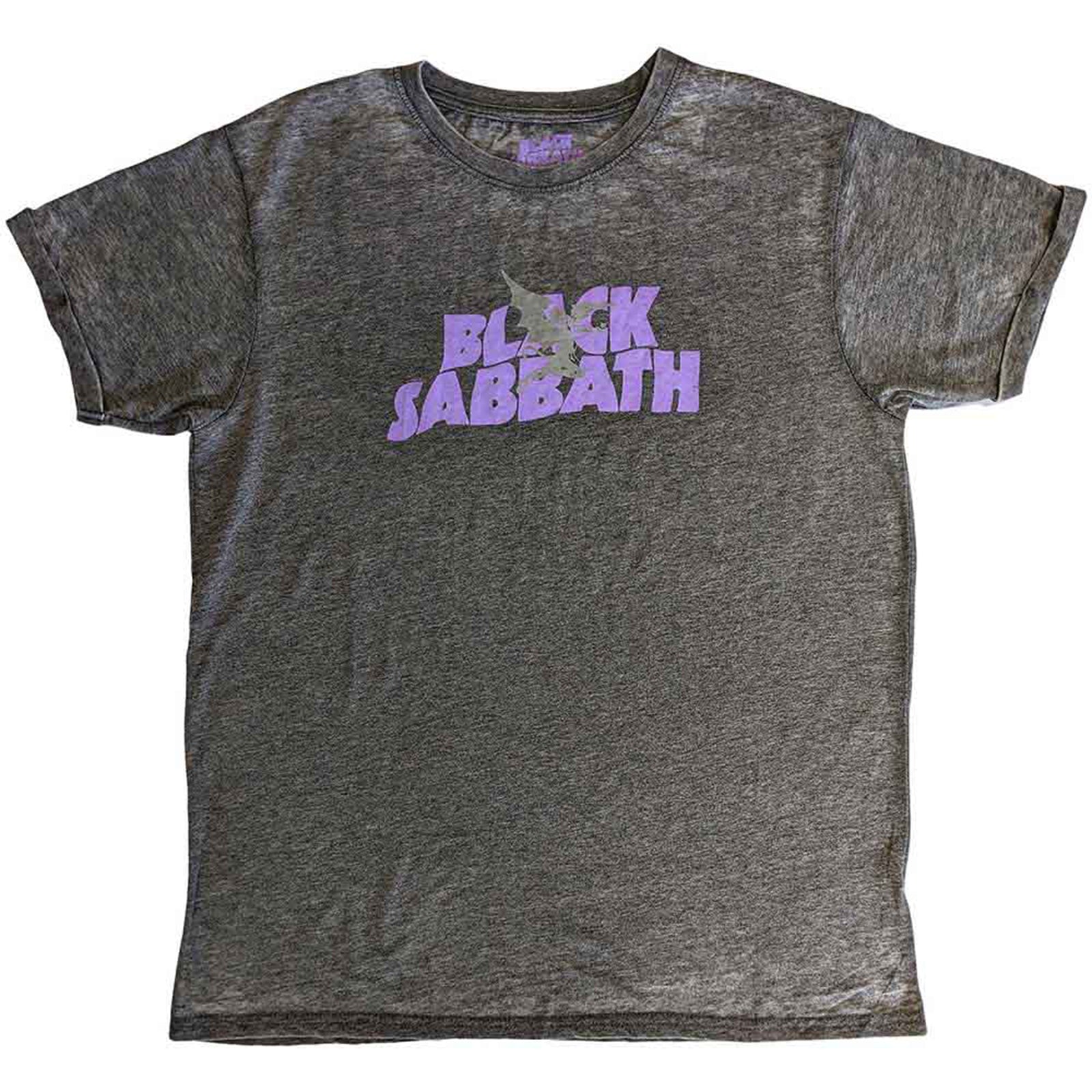 BLACK SABBATH - LOGO & DAEMON - Burnout T-Shirt Grey