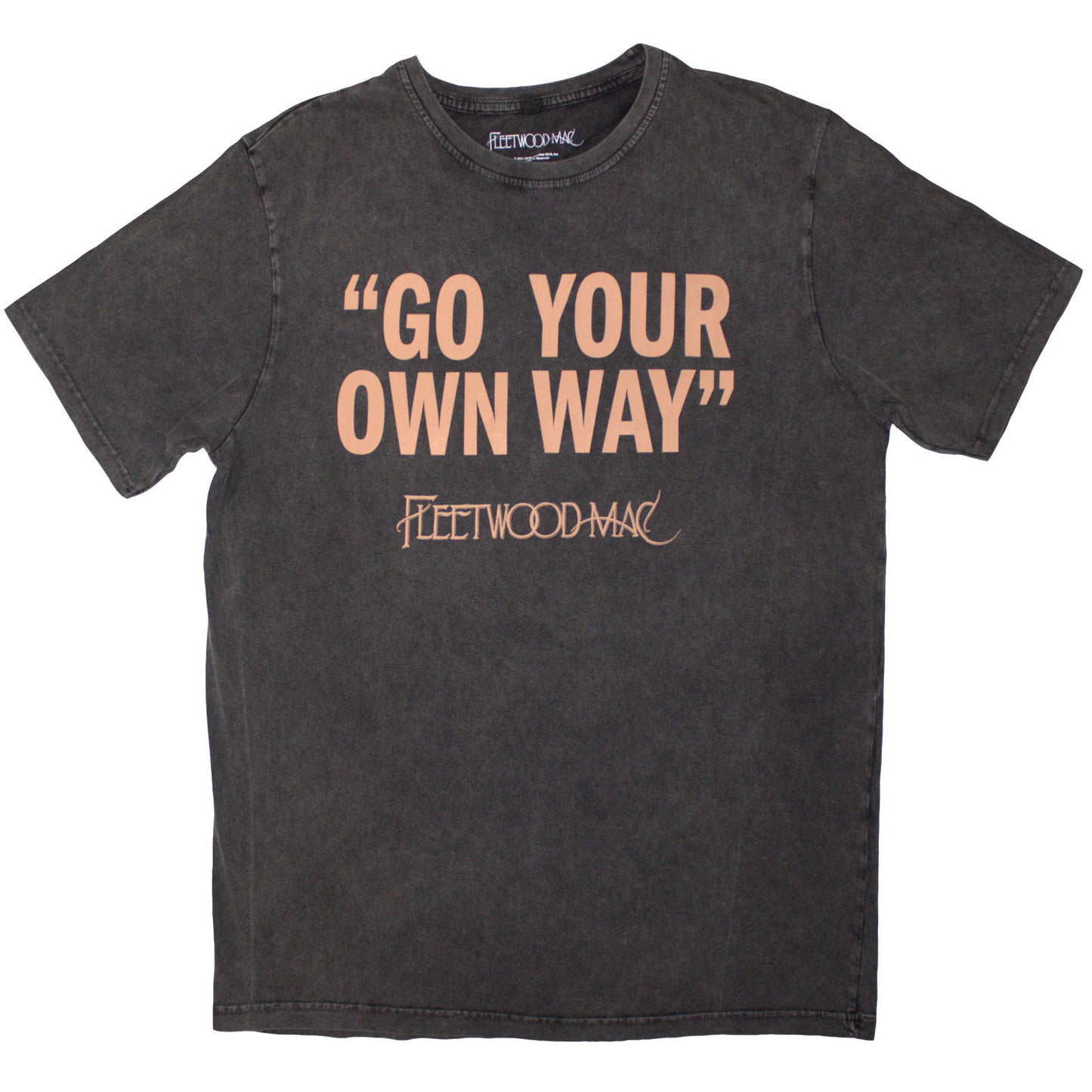 FLEETWOOD MAC - GO YOUR OWN WAY - Stone Wash T-Shirt Grey