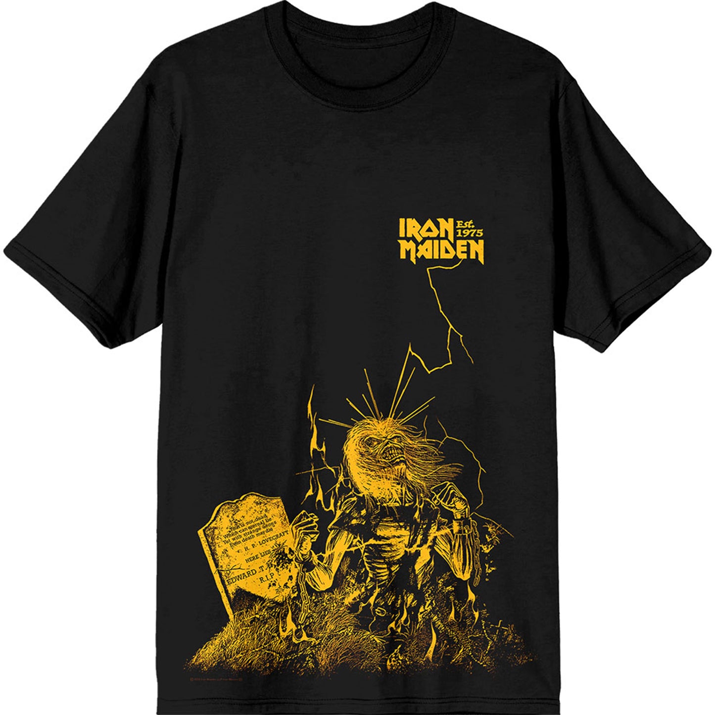 IRON MAIDEN - EST.1975 LIFE AFTER DEATH LIGHTNING - T-Shirt Black