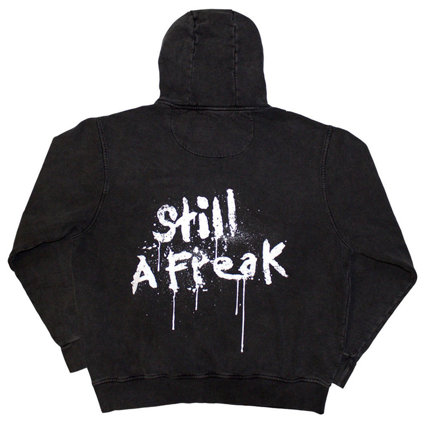 KORN - STILL A FREAK - Stone Wash Pullover Hoodie Grey (Back Print)