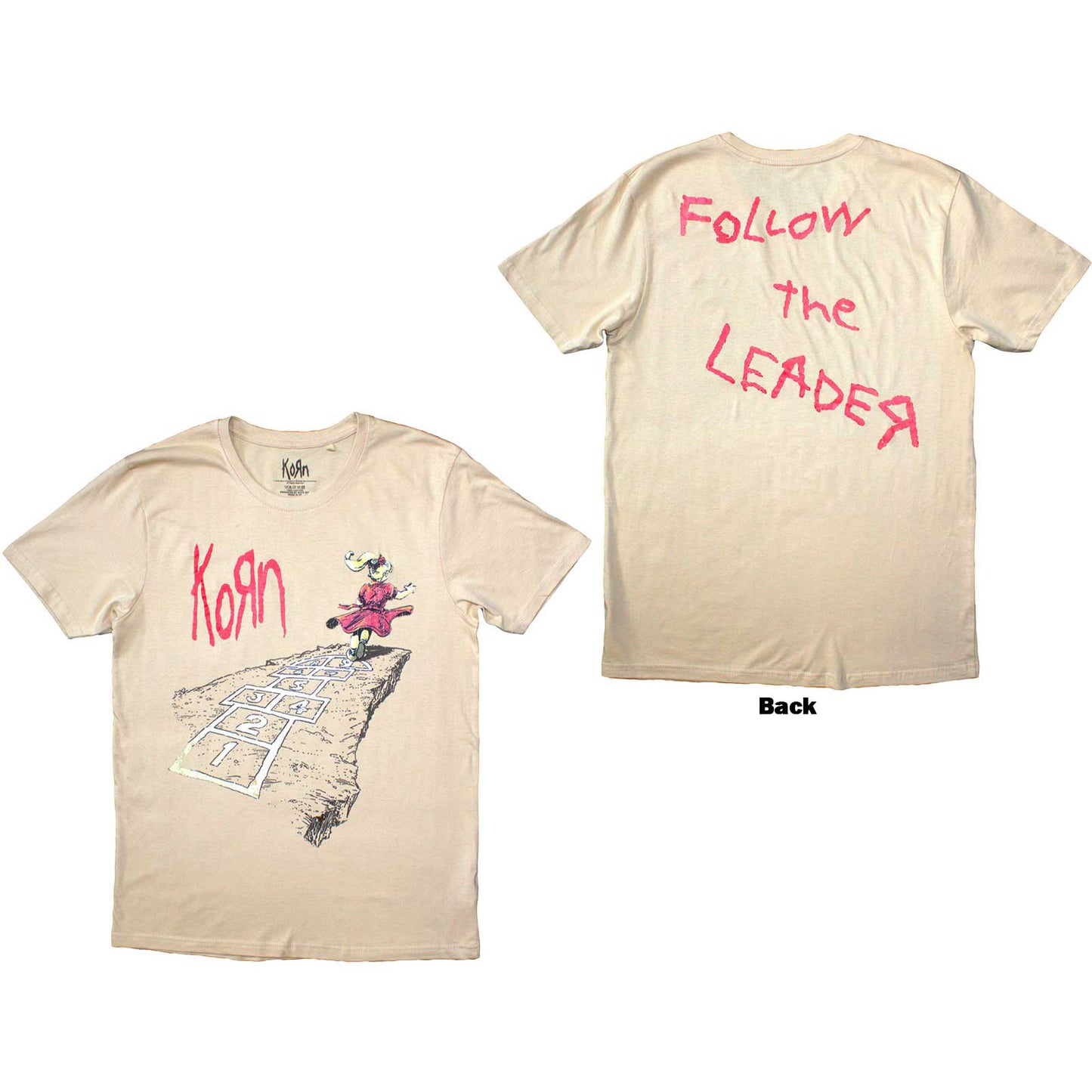 KORN - FOLLOW THE LEADER HOPSCOTCH - T-Shirt Neutral (Back Print)