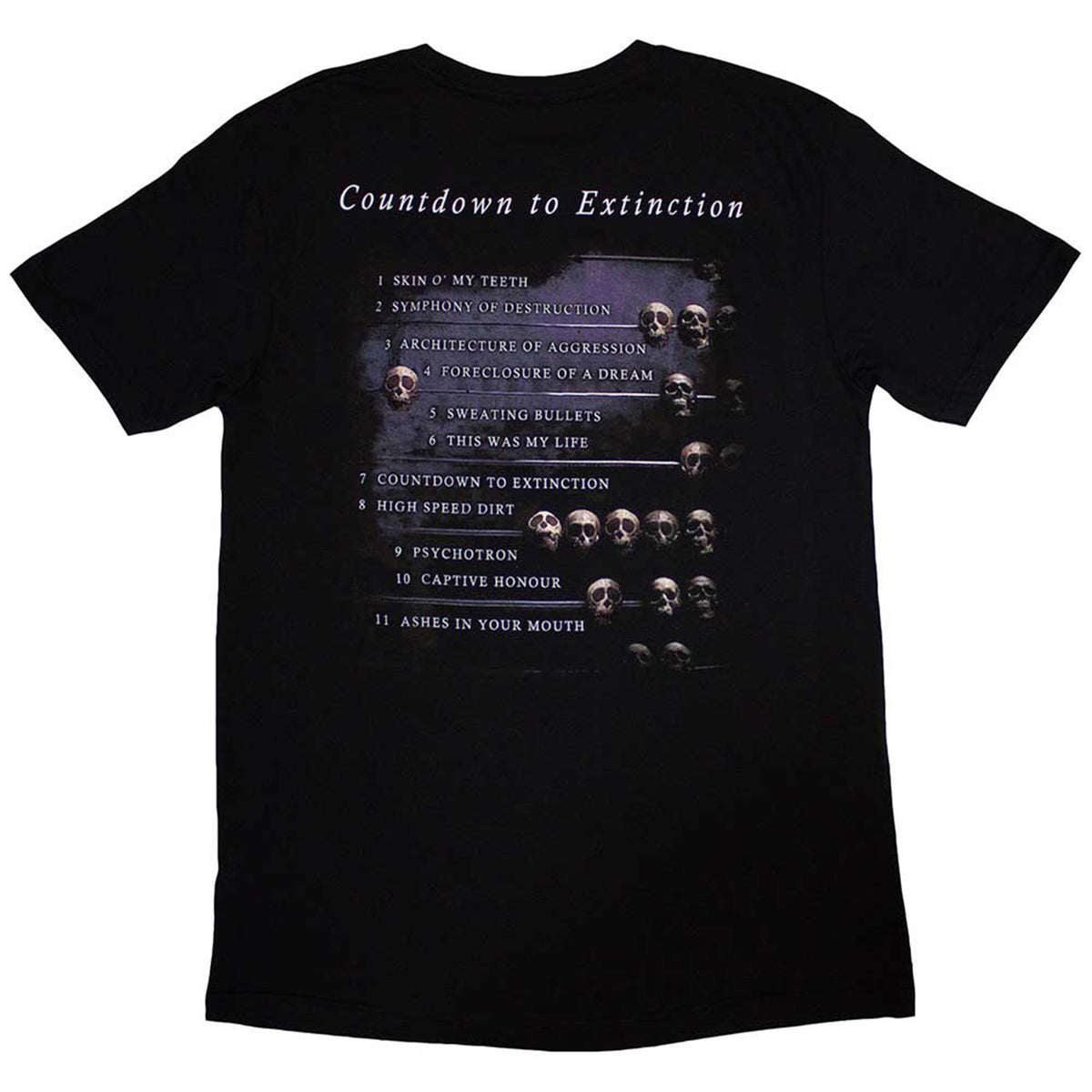 MEGADETH - COUNTDOWN - T-Shirt Black (Back Print)