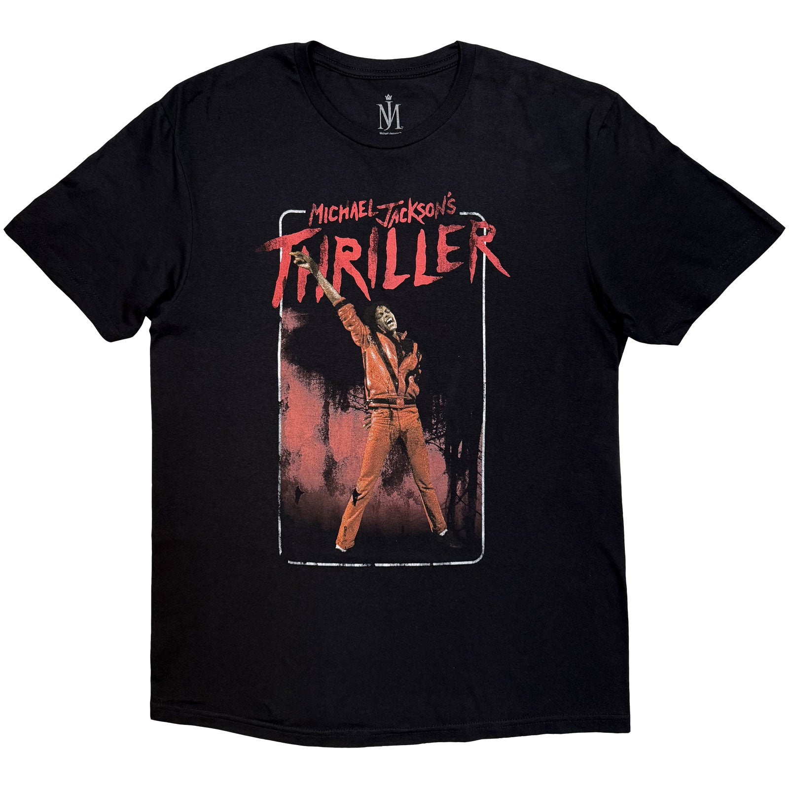 MICHAEL JACKSON - THRILLER WHITE RED SUIT - T-Shirt Black