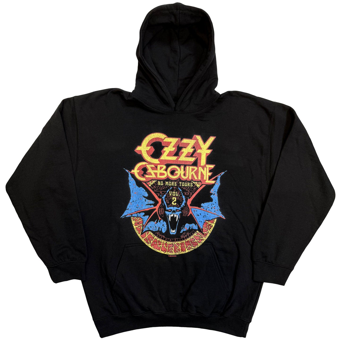 OZZY OSBOURNE - BAT CIRCLE - Pullover Hoodie Black