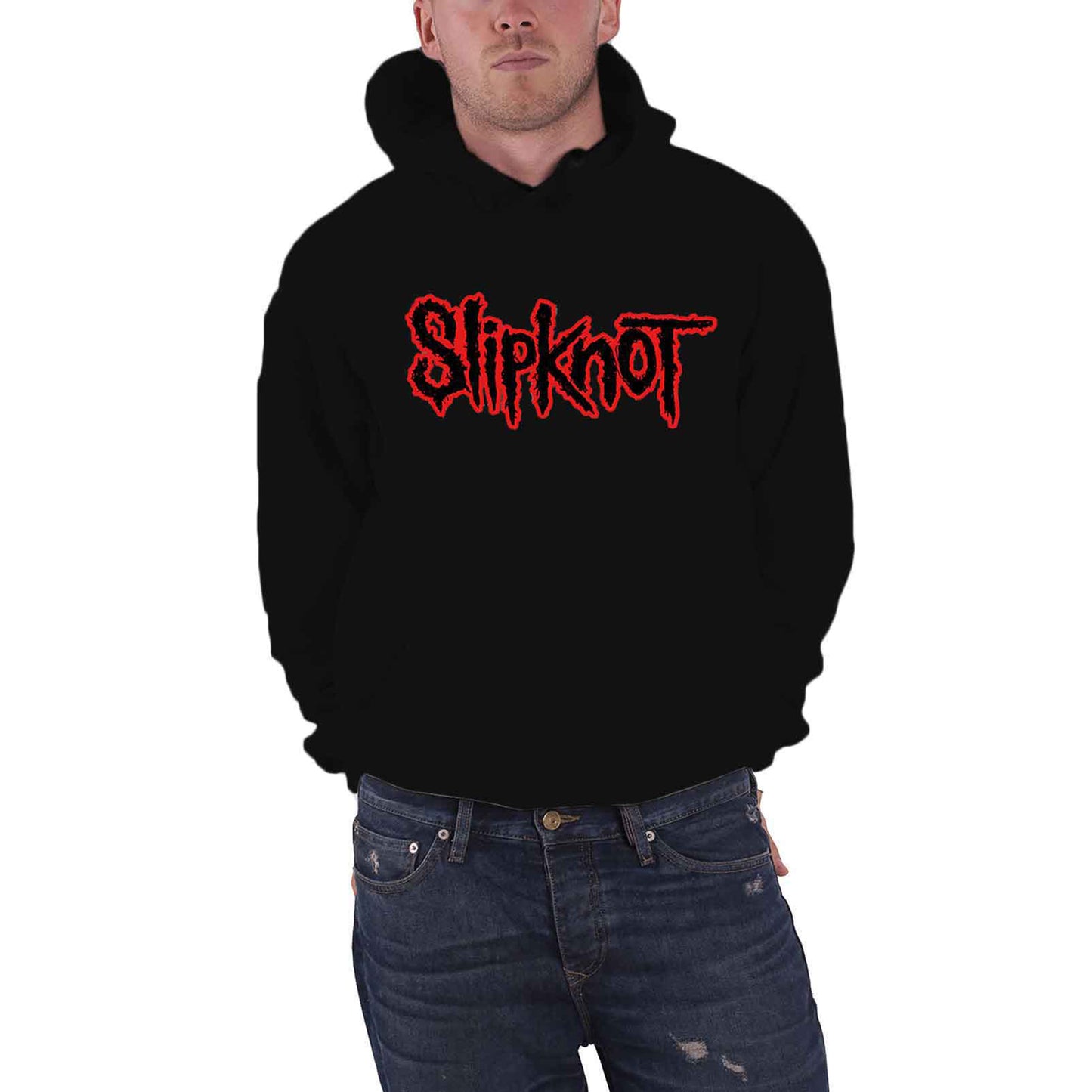 SLIPKNOT - LOGO - Pullover Hoodie Black (Back Print)