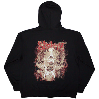 SLIPKNOT - SKULL TEETH - Zipped Hoodie Black (Back Print)