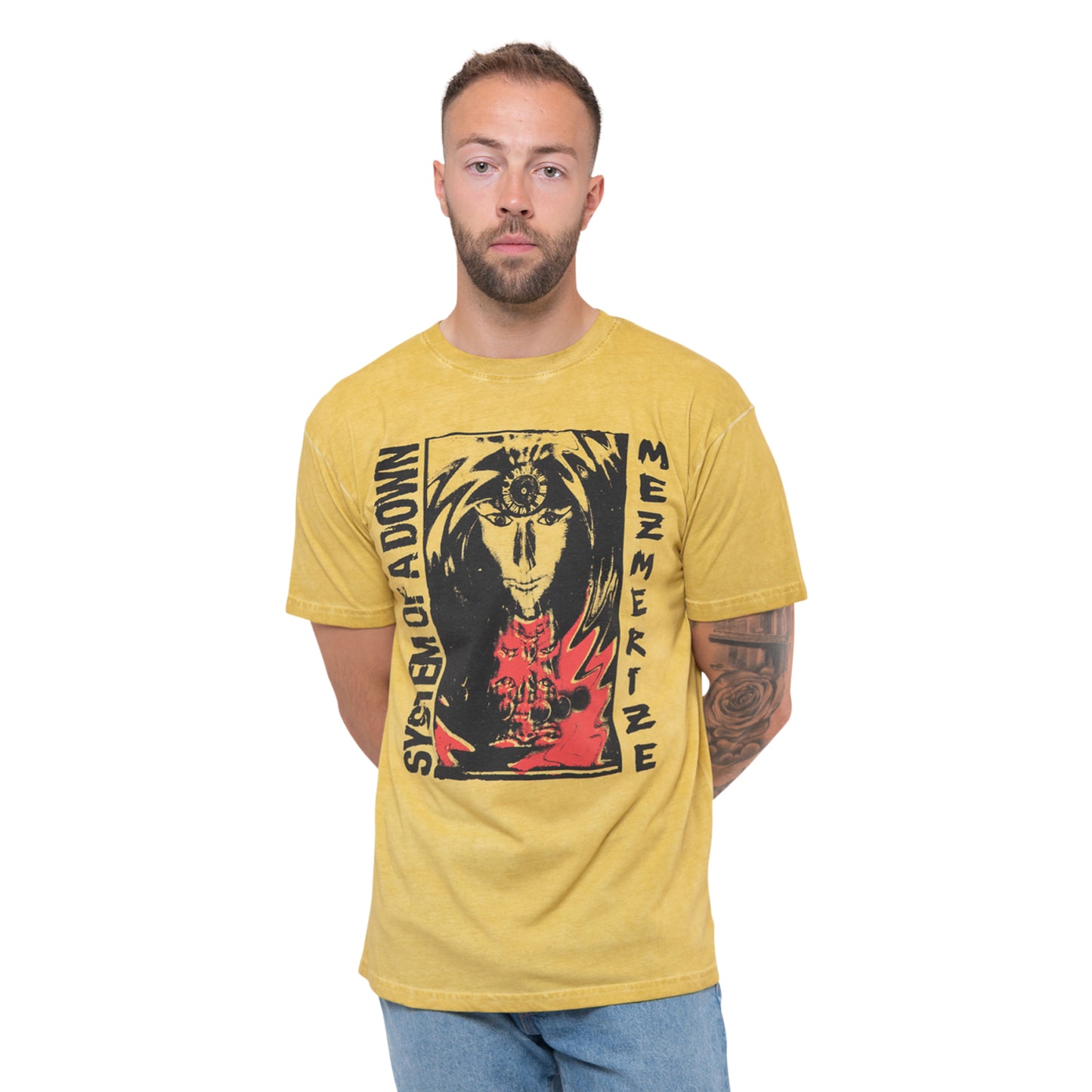 SYSTEM OF A DOWN - REFLECTIONS - T-Shirt Yellow (Wash Collection)