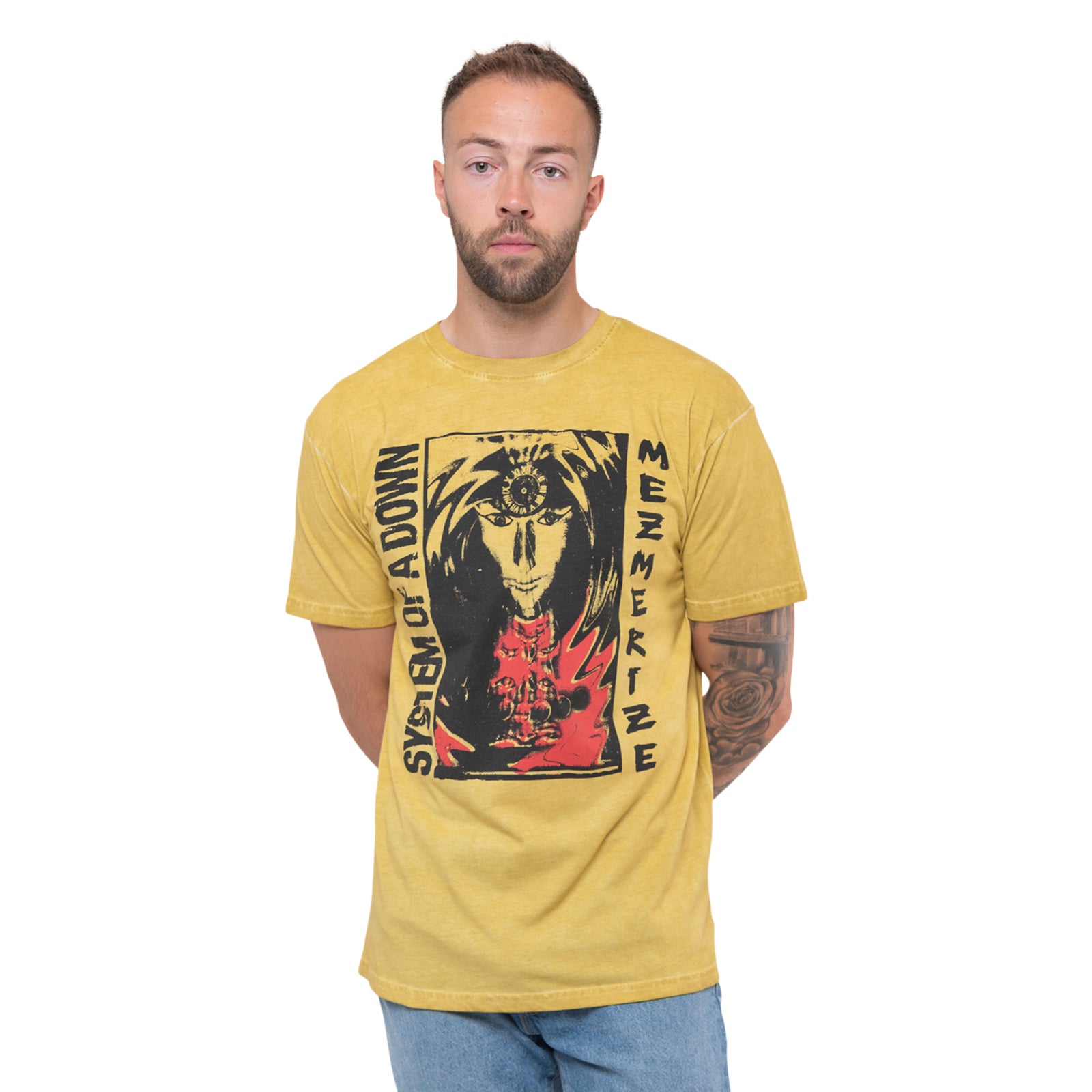 SYSTEM OF A DOWN - REFLECTIONS - T-Shirt Yellow (Wash Collection)