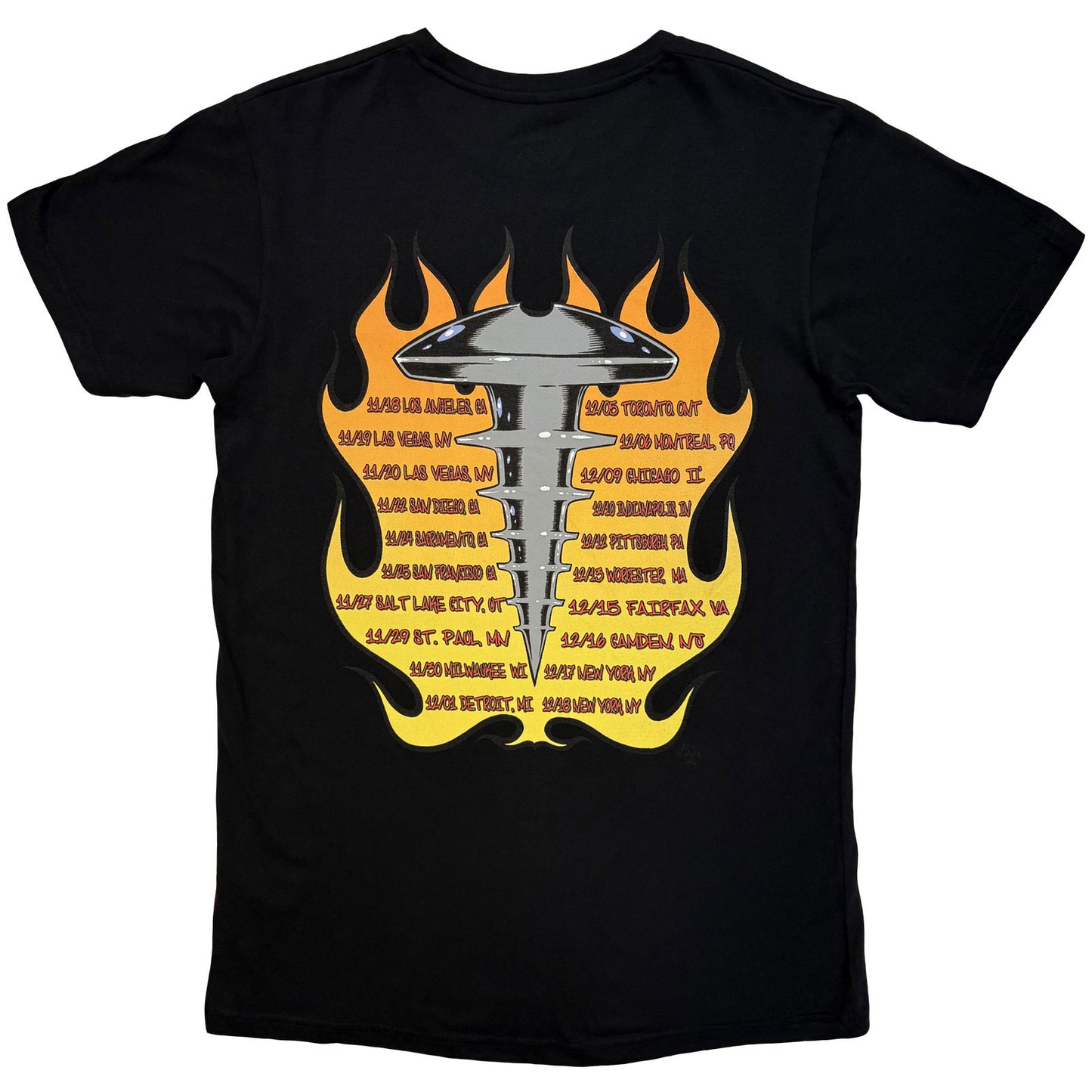 THE OFFSPRING - CONSPIRACY OF ONE TOUR '00 - Carbon T-Shirt Black (Back Print)