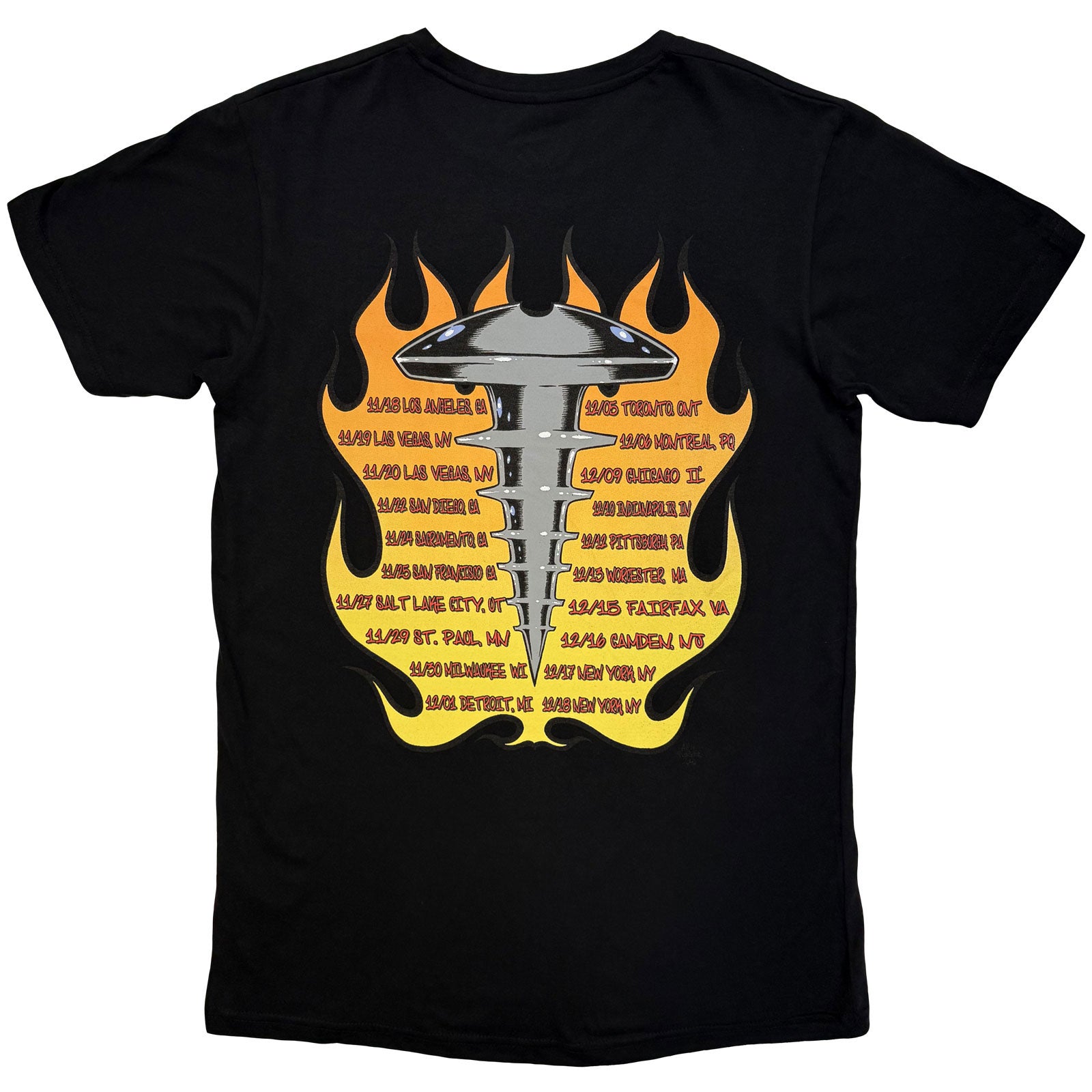 THE OFFSPRING - CONSPIRACY OF ONE TOUR '00 - Carbon T-Shirt Black (Back Print)