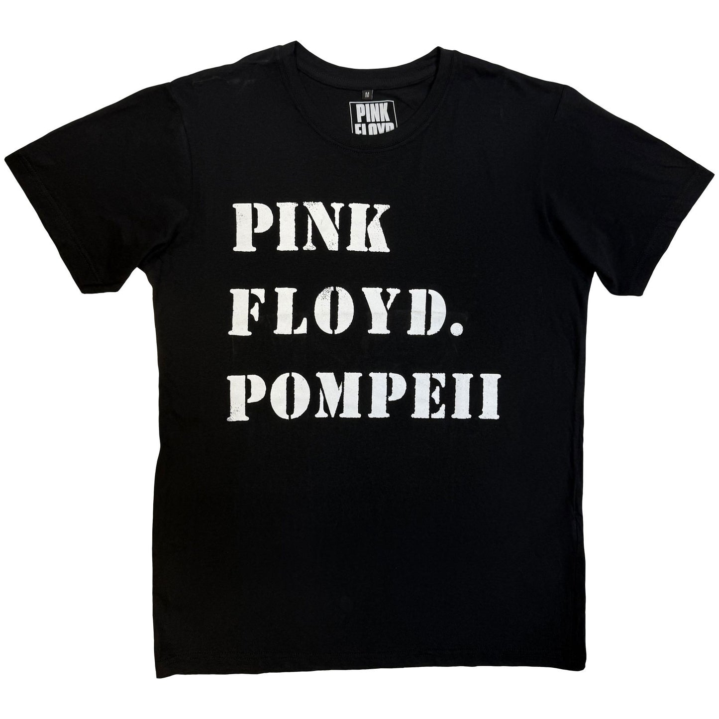 PINK FLOYD - POMPEII STENCIL - Carbon T-Shirt Black