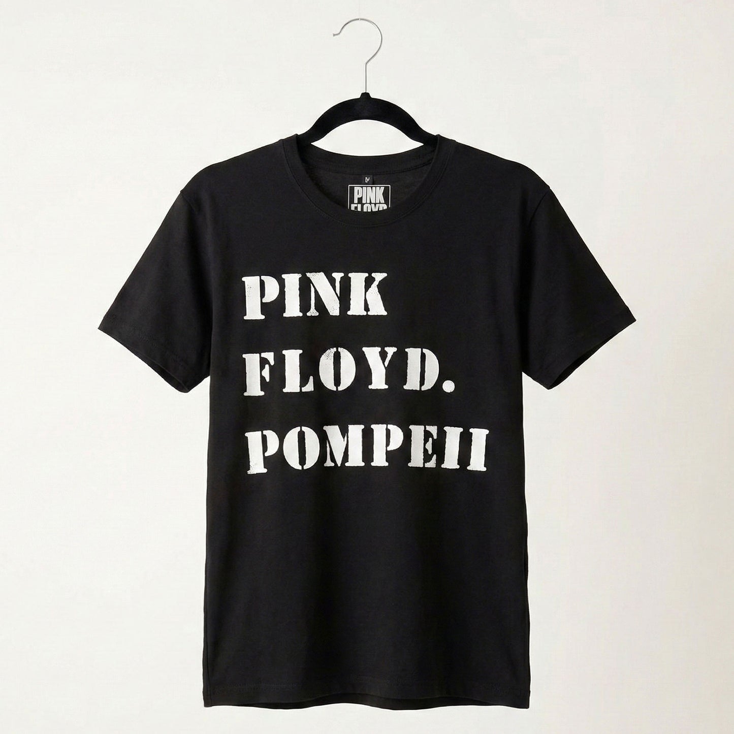 PINK FLOYD - POMPEII STENCIL - Carbon T-Shirt Black