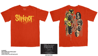 SLIPKNOT - SPLATTER LOGO - T-Shirt Orange