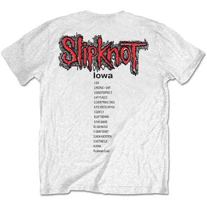 SLIPKNOT - IOWA TRACK LIST - T-Shirt White