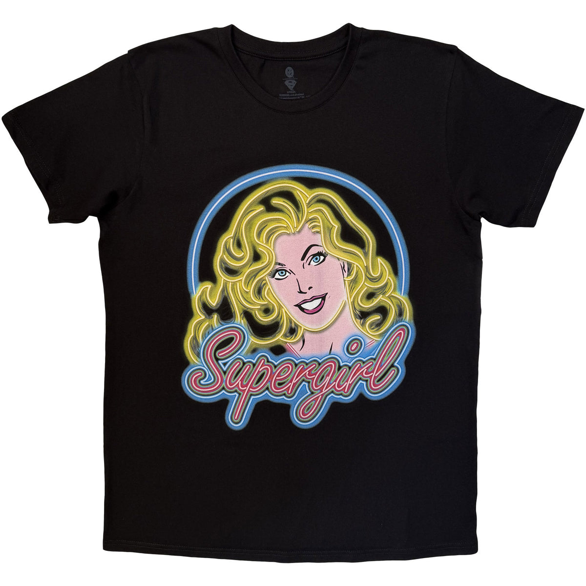 DC COMICS - SUPERGIRL NEON - T-Shirt Black