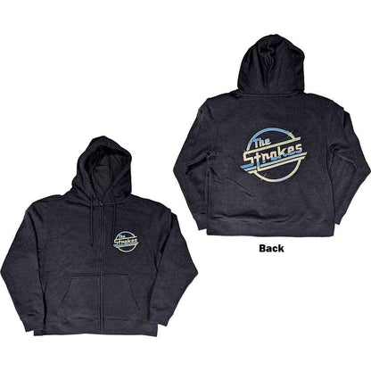 THE STROKES - OG MAGNA - Zipped Hoodie Blue