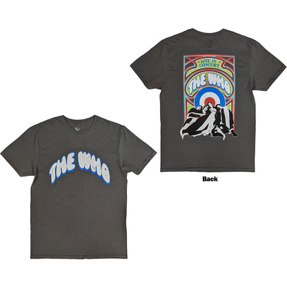THE WHO - FLAG CARTOON - T-Shirt Grey