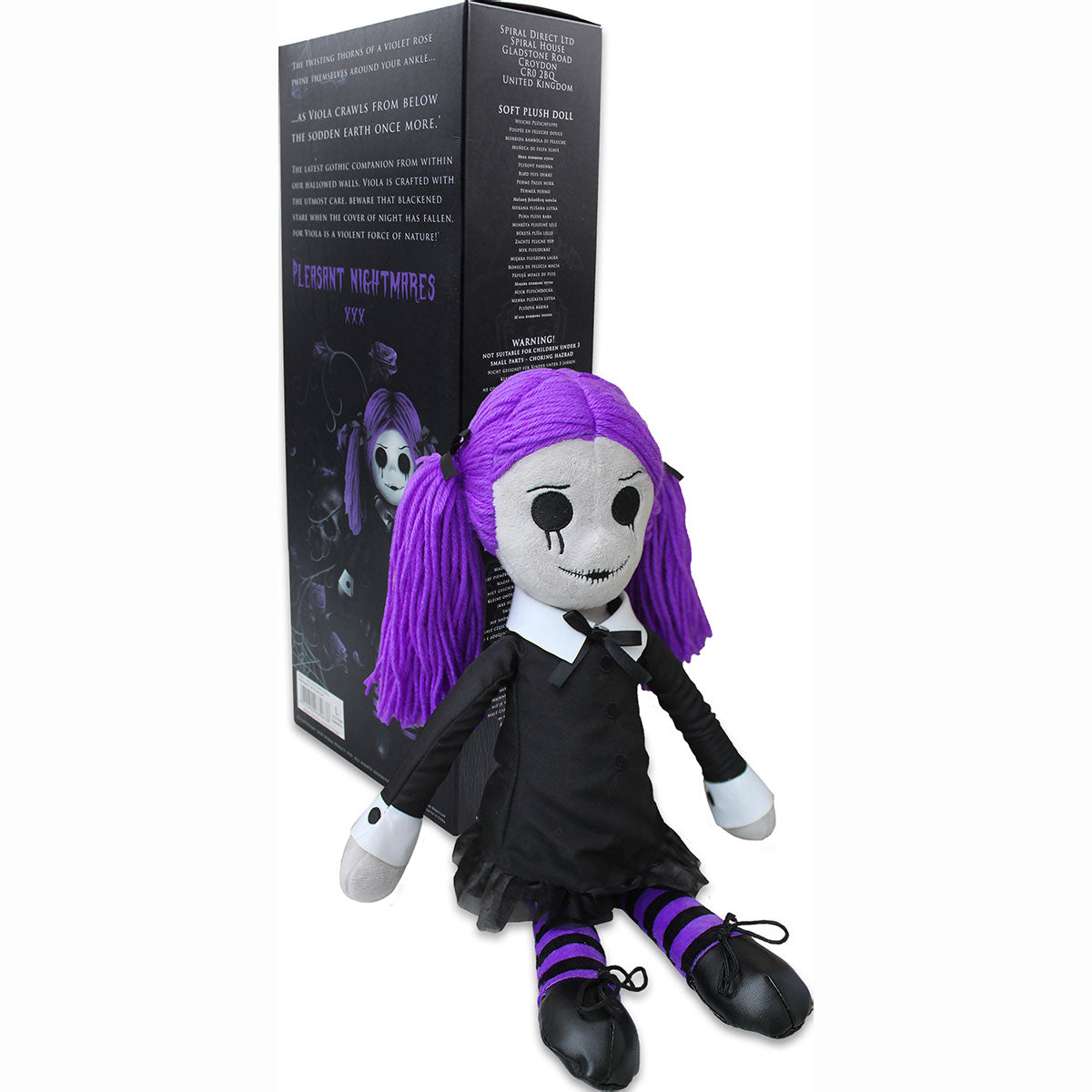 VIOLA - THE GOTH RAG DOLL - Collectable Soft Plush Doll