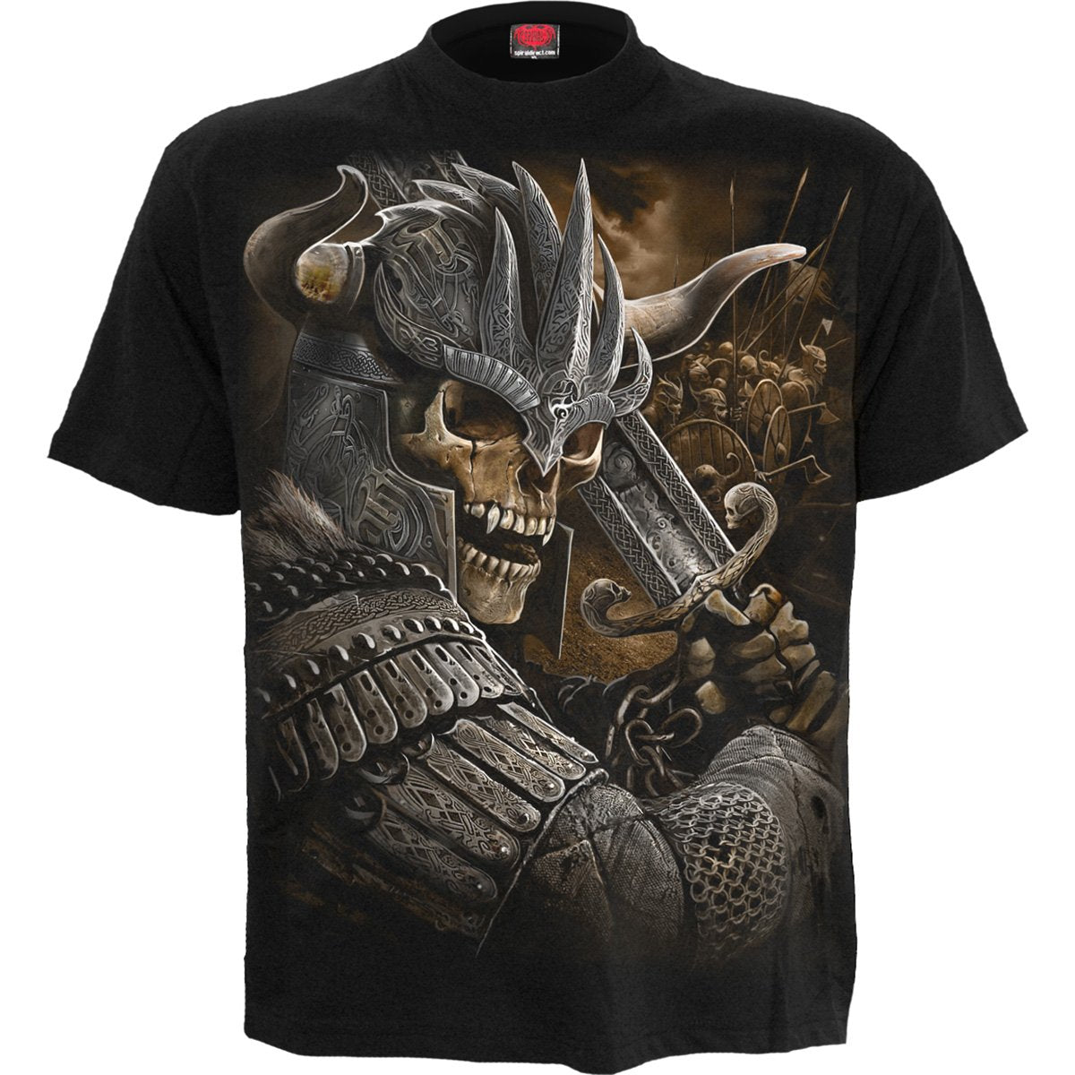 VIKING WARRIOR - T-Shirt Black - Spiral USA
