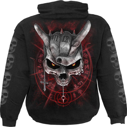 NEVER TOO LOUD - Kids Hoody Black - Spiral USA